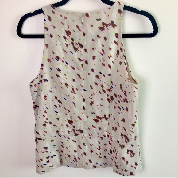 Ann Taylor Peplum Keyhole Front Shell Tank-Size 6 - Picture 2 of 6